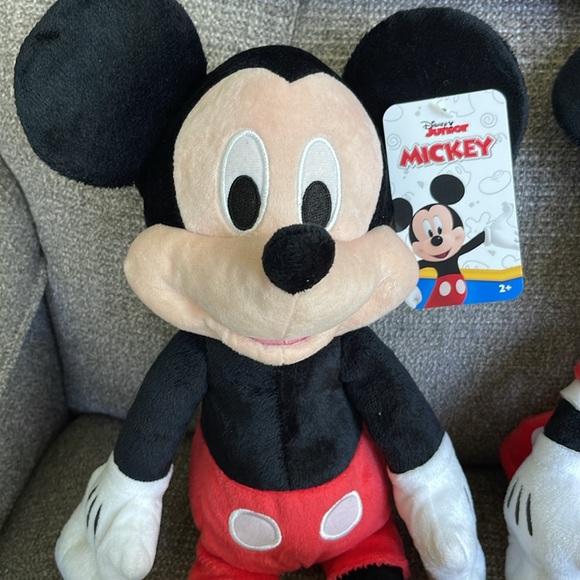 NWT DISNEY MICKEY MOUSE & MINNIE PLUSH DOLL SET 15 INCH STUFFED ANIMAL JUST PLAY - Picture 2 of 12